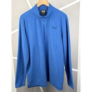 Jack Wolfskin Lightweight Microfleece Gecko ¼ Zip Pullover Men’s XL Glacier Blue